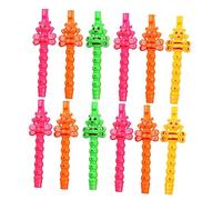 BESPORTBLE 25 pièces Clarinettes Jouets Musicaux pour Garçon Fille Mini Clarinettes Cartoon Colorées Instrument Éducatif sans Odeur Jardin Denfants Couleur Aléatoire Couleur Aléatoire