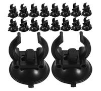 BESPORTBLE 25 Pièces Clip de Fixation pour Tuyau Aquarium avec Ventouses Noires Support de Tube Étanche pour Pompe et Câble Accessoire d’Assemblage Rapide pour Bassin Aquatique