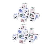 BESPORTBLE 25 Pièces Dice Poker Set Six-Sided Cubes for Card Games Family Board Party Entertainment