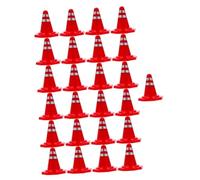 BESPORTBLE 25 pièces Panneaux de Signalisation Simulation avec Cônes de Chantier Vif pour Décor Table de Sable et Apprentissage du Trafic