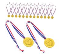 BESPORTBLE 25pièces Médailles Or pour Garçon Fille avec Rubans De Cou pour Récompenses Concours Orthographe Et Cérémonies