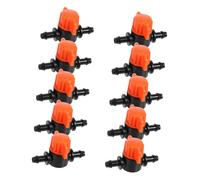 BESPORTBLE 25pièces Système Arrosage Goutte à Goutte pour Jardin Vannes Arrêt Réglables Arroseur Micro-Aspersion pour Plates-Bandes Et Pelouses Lot de Orange