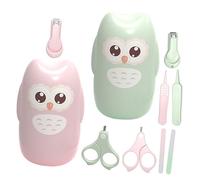BESPORTBLE 2ensembles Lot De Coup-ongles Pour Garçon Fille Ciseaux à Ongles Pour Nourrissons à Pour Tout-petits Avec Étui De Rangement Forme De Hibou