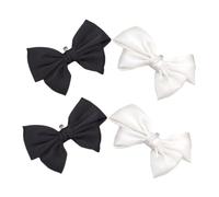 BESPORTBLE 2paires Clips Pour Talons à Nœud Forme De Ruban Amovibles Pour Chaussures Plates Et Talons Hauts Accessoires Décoratifs Tissu