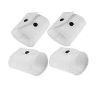 BESPORTBLE 2paires Manchettes Blanches Détachables Dentelle Avec Boutons Arrondis Décor De Manches Élégantes Pour Mariage Et Fêtes Polyvalentes Et Ajustables