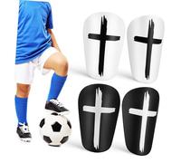 BESPORTBLE 2paires Protège-Tibias De Football pour Adultes Équipement Entraînement Match Conception Facile à Enfiler