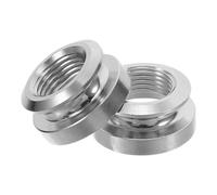 BESPORTBLE 2pcs Bouton de Sangle de Guitare Acoustique en Cuivre Argenté, Connexion et Ajustement Précis pour Performances Live et Enregistrements