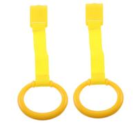 BESPORTBLE 2pièces Anneaux Apprentissage Pour Tout-petits Anneaux De Traction Berceau Sécurisés Durables Pour Garçon Fille Aide à Tenir Debout Marcher Légers Et Portables Jaune