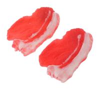 BESPORTBLE 2Pièces Artificiel pour Décoration de Vitrine Faux Aliment Réaliste pour Accessoires de Cuisine et Enseignement