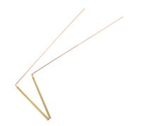 BESPORTBLE 2pièces Bâtons De Sourcier Cuivre Baguettes Divinatoires pour Trouver Eau Et Objets Enterrés Outils De Détection Polyvalents Et Légers