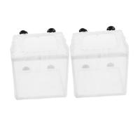BESPORTBLE 2pièces Boîte Élevage De Poissons Flottante pour Alevins Séparateur Transparent pour Aquarium Lot