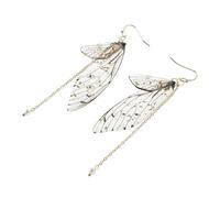 BESPORTBLE 2pièces Boucles Oreilles Avec Fausses Perles Ailes Dégradées Pendantes Pour Bijoux Été Événements De Printemps Usage Quotidien