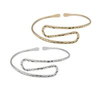 BESPORTBLE 2pièces Bracelet Manchette Haut Du Bras Bijoux Fantaisie Pour Femme Lot De Bracelets Ouverts Pour Bras