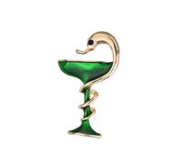 BESPORTBLE 2pièces Broche Alliage Forme De Gobelet Huile Goutte à Goutte Broche De Fête Créative Pour Femme Lot De Rouge Vert