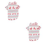 BESPORTBLE 2pièces Costume De pour Chien Vêtements De Fête pour Chiens avec Motif De Renne Tenue Amusante pour Animaux De Compagnie Accessoire pour Photographier