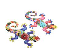 BESPORTBLE 2pièces Décorations Gecko Intérieur Et Extérieur Art Mural Décorations Murales Gecko Ornements