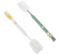 BESPORTBLE 2pièces Goupillon pour Biberon Brosse Éponge de Nettoyage Goupillon pour Bouteille Eau Brosse de Lavage pour Biberon Éponge de Nettoyage