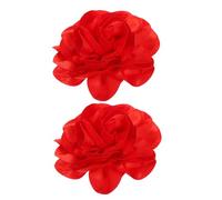 BESPORTBLE 2pièces Lot De Broches Fleur Tissu Faites Main Grandes Épingles à Revers Pour Robes De Soirée Manteaux Et Sacs