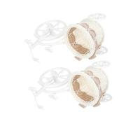 BESPORTBLE 2pièces Lot De Paniers à Fleurs Tressés Pour Compositions Et Autres Petits Objets Design Unique Et Facile Utilisation