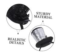 BESPORTBLE 2pièces Mini Serre-tête Chapeau Forme Pour Femme Bandeaux Décoratifs à Paillettes Pour Fêtes De Carnaval Halloween Et Nouvel An