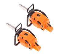 BESPORTBLE 2Pièces Mini Tronçonneuse Miniature pour Jardinage Accessoire Ornemental Outil Décoratif pour Maison Miniature Réaliste pour Intérieur et Extérieur