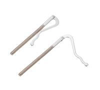 BESPORTBLE 2pièces Pince à Billets Métal à Ressort Clips Portefeuille pour Billets Cartes De Crédit Et Chèques Porte-Carte Multifonction Argenté Design Simple Et Sécurisant