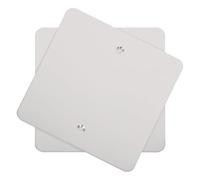 BESPORTBLE 2pièces Plaques Murales Pleines Acier Inoxydable Type Cache-prises Électriques pour Usage Intérieur Lot de Finition Polie pour Dissimuler les Prises et Boîtes de Jonction