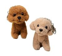 BESPORTBLE 2Pièces Porte Clés Peluche Adorable de Chien Accessoire pour Sacs et Clés Parfait pour Toutes les Occasions