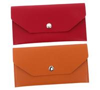 BESPORTBLE 2pièces Portefeuille Enveloppe Budgétaire PU Synthétique Pochette Liquide pour Cash Et Cartes Réutilisable pour Organisation Financière Budget Familial Et Gestion Dépenses