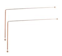 BESPORTBLE 2Pièces Radiesthésie Cuivre Outils de Divination Réutilisables pour Détection Exploration Faciles à Transporter