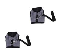 BESPORTBLE 2pièces Respirant Ajustable pour Petits Animaux Gilet Maille pour Lapin Écureuil Sangle De Traction Confortable