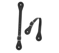 BESPORTBLE 2pièces Sangles De Cuir PU Réglables pour Éperons Sangle Western pour Femme Et Homme Cuissardes pour Hautes Accessoires Équestres Durables Et Confortables