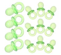 BESPORTBLE 2sacs Mini Sucettes Transparentes Acrylique Pour Shower Décorations Et Favors Pour Fête De Naissance Vertes