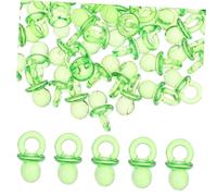 BESPORTBLE 2sacs Mini Tétines Acrylique Vert Transparent Décoration De Shower Favors Et Éparpillements De Table Accessoires Pour Fête De Naissance Et