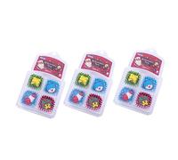 BESPORTBLE 3 boîtes Lot de Boîtes de Gommes de Noël pour Étudiants Gommes Colorées par Boîte Motifs Fantaisie Aléatoires Accessoires Scolaires Créatifs et Sûrs Couleur Couleur