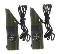 BESPORTBLE 3 Ensembles Accessoire Extérieur Kit Survie Accessoire De Camping Compass Cloches Kit d'urgence Sifflet Multifonctionnel Sifflet Sportif Siffler Alliage 2 Pièces * 3
