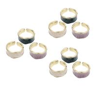 BESPORTBLE 3 Ensembles Bague or Mariage Bijoux Filles Empiler Femme Gemstone Feist Rings Gala Bijoux De Doigt Rétro Anneaux Alliage De Zinc 3 Pièces * 3