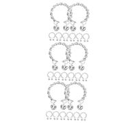 BESPORTBLE 3 Ensembles Bracelet Cloche Anneau Bagues Réglables Pour Femmes Bague Fille e Cloches e Sonne e De Filles Femmes es Bijoux e Sonnette Alliage 8 Pièces * 3