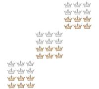 BESPORTBLE 3 Ensembles Broche Couronne Goupille Épingle À Revers En Alliage Épingle À Couronne Épingle Pour Sacs À Broche De Vêtements Épinglette Femme Broche Femme 12 Pièces * 3