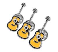 BESPORTBLE 3 Ensembles Broche Guitare Mode Épingle Gothique Broche Broche Épingle De Guitare Broche Drôle Pour Tout Le Monde Épingle À Nourrice Épinglettes Jaune Alliage 3 Pièces * 3