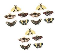 BESPORTBLE 3 Ensembles Broche Insignes D'insectes Épingle À Revers À Insecte Épingle À Nourrice Broche En Émail Épingle En Émail Épingle À Vêtements Alliage 5 Pièces * 3