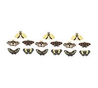 BESPORTBLE 3 Ensembles Broche Pour Elle Revers À Revers Insecte Ancien Mignon Broche Femme Broche Pour Les Femmes Badges Épinglettes Alliage De Zinc 5 Pièces * 3