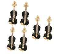 BESPORTBLE 3 Ensembles Broche Violon Broche Broche Décor Vêtements Revers Branché Broche Personnalisée Broche Noel Broche Accessoire Broche Châle Chapeau Épinglette Alliage Black 2 Pièces * 3