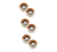 BESPORTBLE 3 Ensembles Broches Émaillées Arc You Are Safe With Me Pins Décoratifs Pour Vêtements Fierté Lgbtq 2 Pièces * 3