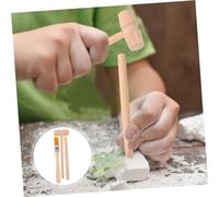 BESPORTBLE 3 Ensembles Kit Outils de Creusement pour Garçon Fille Marteau Bois et Brosse pour Fouilles Archéologiques Excavation Dinosaur Gemstone Jeu Éducatif de et Créativité