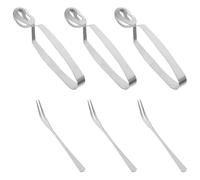 BESPORTBLE 3 ensembles Pinces et Fourchettes Escargot Inoxydable Prise Antidérapante Design Spécial Coquille pour Cuisine et Repas Plein Air