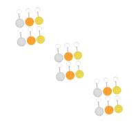 BESPORTBLE 3 Ensembles Porte-Clés en Forme De Fruit Artificiel Fin pour Femmes Et Adultes Mignon Mousqueton Fournitures Artisanales Pendentifs pour La Maison Décorations 6 pièces * 3