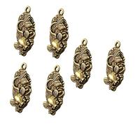 BESPORTBLE 3 ensembles Porte-Clés Poisson En Laiton Breloque Carpe De Richesse Pendentif Poisson Pour Clés De Voiture Décor Rétro Pendentif Carpe Vintage Décor Suspendu 2 pièces * 3