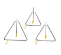 BESPORTBLE 3 ensembles Triangle Musical Instrument Acier avec Ensemble Orff pour Éducation Musicale Garçon Fille Percussion et Portable pour Maternelle et École