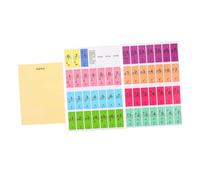 BESPORTBLE 3 Feuilles Autocollants Clavier Piano Colorés Étiquettes Numérotées Universelles pour Débutants Stickers Adhésifs Stables et Antidérapants Compatibles Claviers Électroniques et
